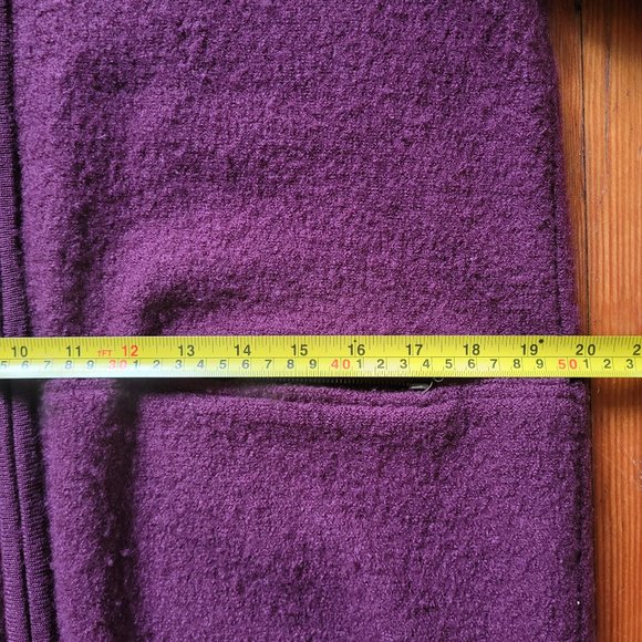 Vintage Pure Wool Plum Tabi Zip Jacket/Coat, sz Small/Medium - Picture 7 of 14